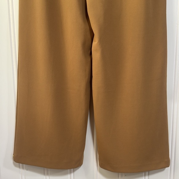INC International Concepts Tan Wide Leg Studded pull on Pants Size Large - Picture 8 of 10